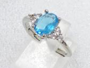 色石　指輪(14.5号)